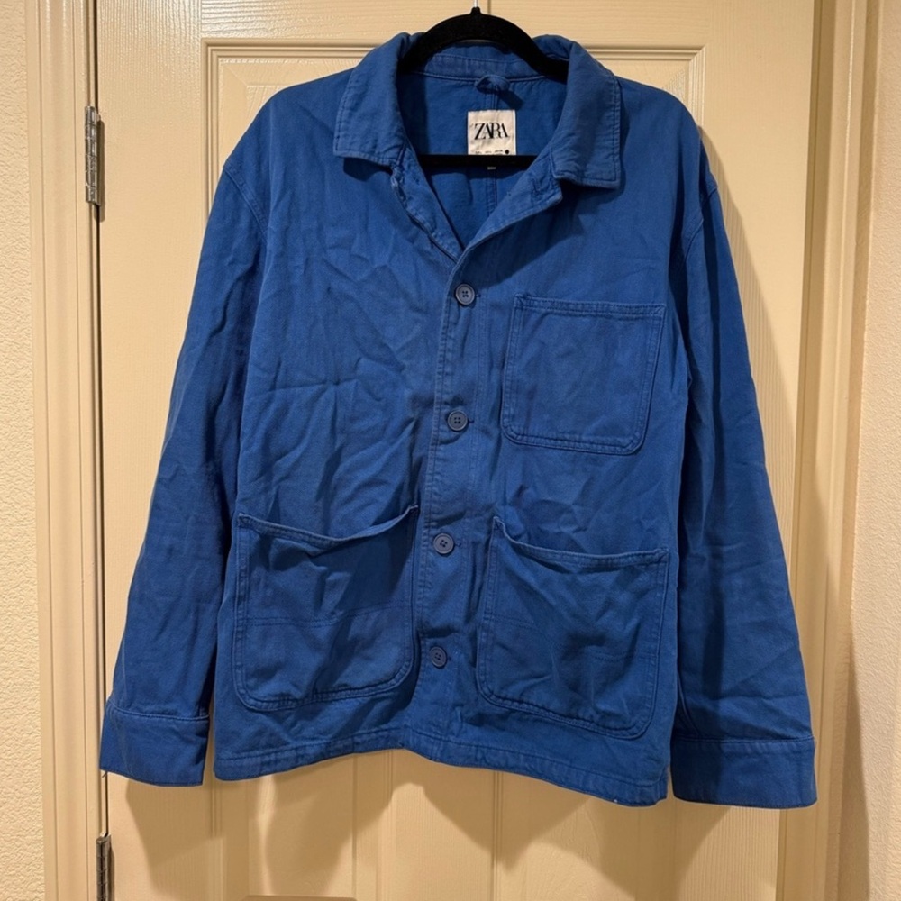 Zara Blue Utility Jacket